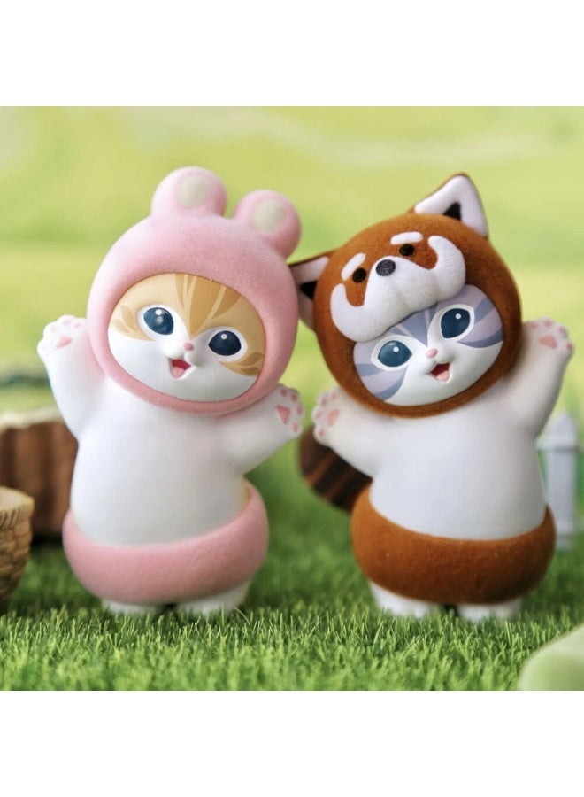 MINISO x mofusand Fluffy Party Collection Plush Blind Box, Full Display Set of 6 Sealed Mystery Boxes, Character Collectible for Display and Gifting - Image 1