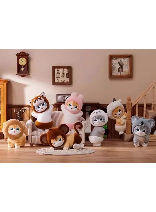 MINISO x mofusand Fluffy Party Collection Plush Blind Box, Full Display Set of 6 Sealed Mystery Boxes, Character Collectible for Display and Gifting - Image 3