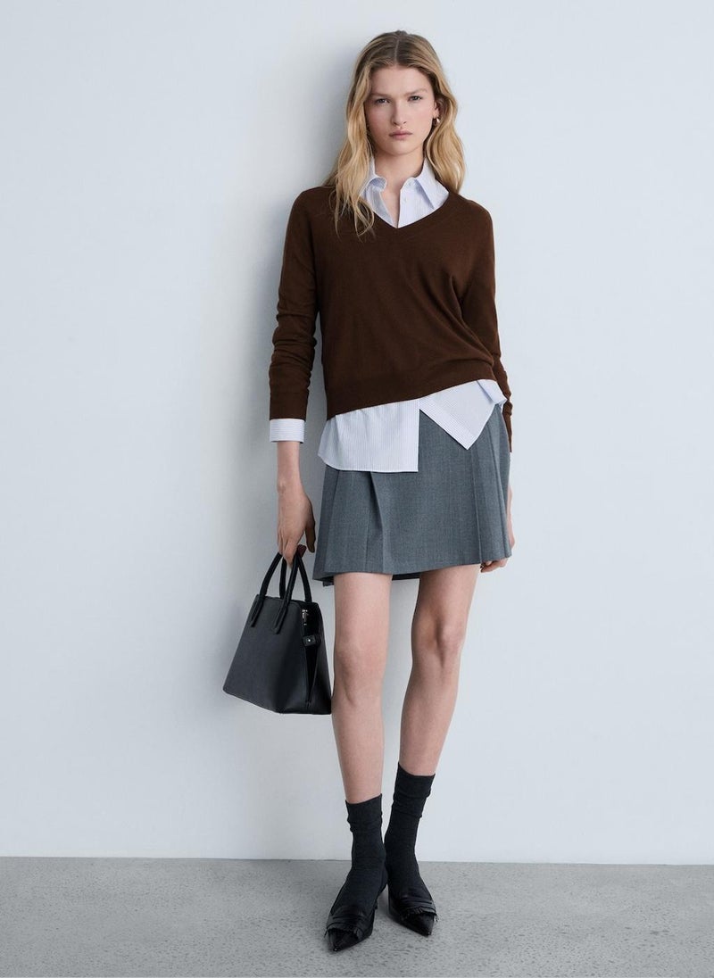 MANGO V-Neck Knit Sweater  - Image 4