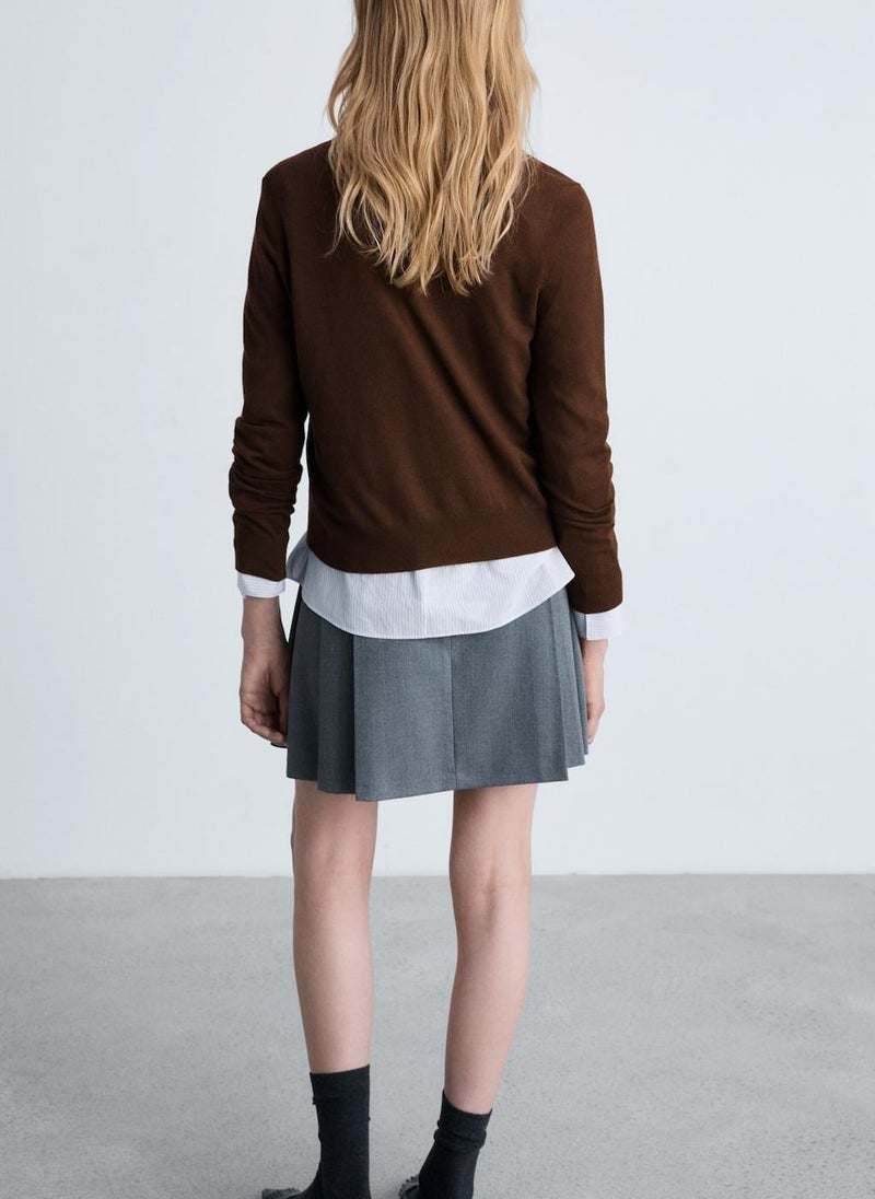 MANGO V-Neck Knit Sweater  - Image 2