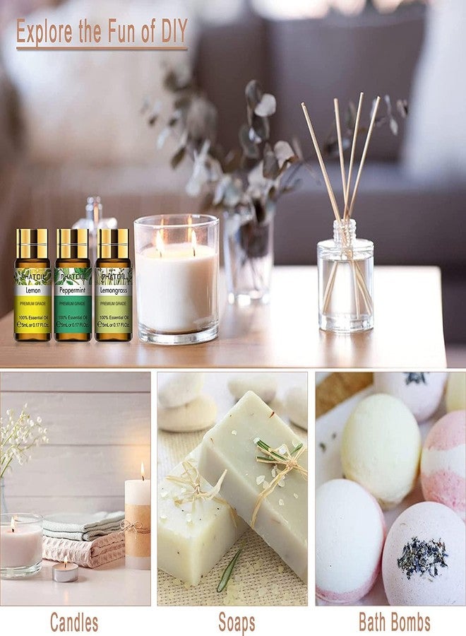 PHATOIL Essential Oils Gift Set 15 x 5ml, Pure Essential Oil Aromatherapy Oil for Skin Care, Hair Care, Bath, Ideal for Humidifier, Diffuser, Relax - Image 3