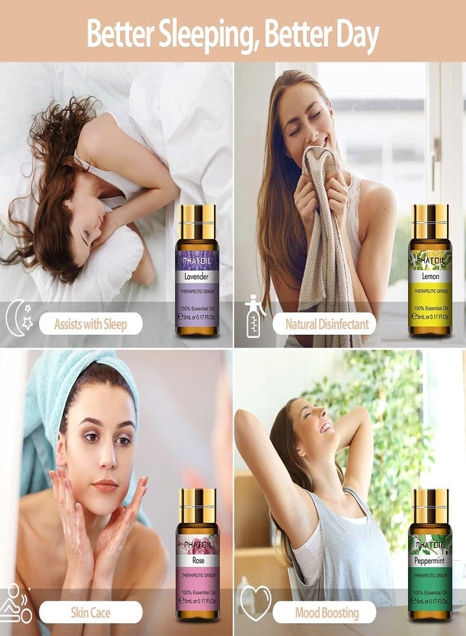 PHATOIL Essential Oils Gift Set 15 x 5ml, Pure Essential Oil Aromatherapy Oil for Skin Care, Hair Care, Bath, Ideal for Humidifier, Diffuser, Relax - Image 2