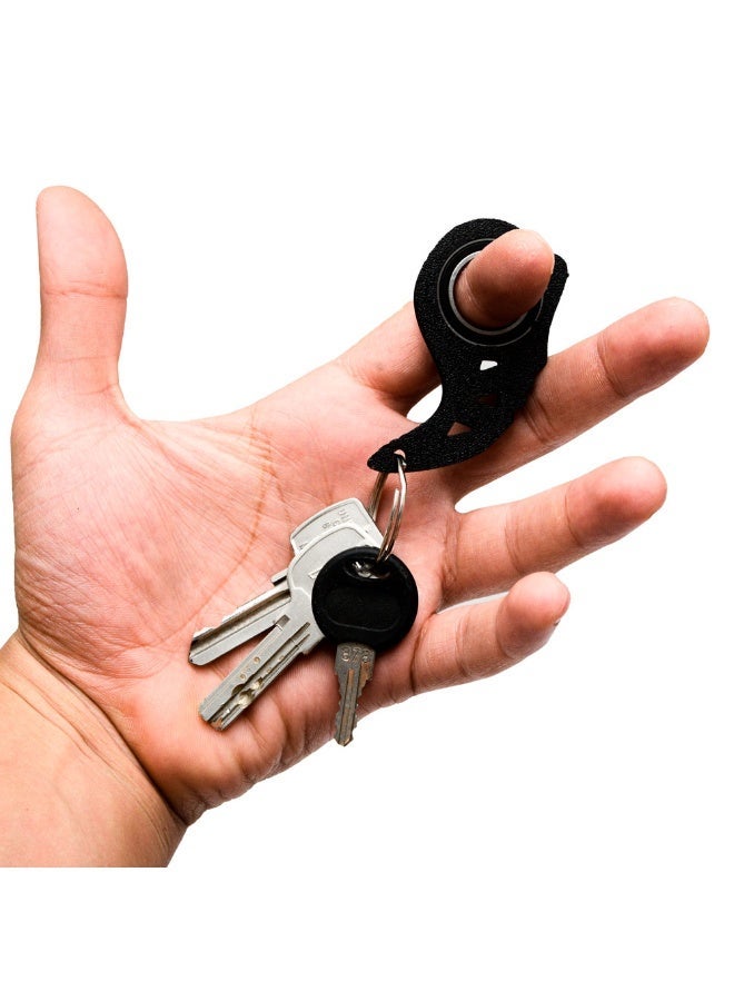 Rotating Spinner Keychain very cool Key Spinner  – Fun Stress Relief Toy with Metal Bearing, Durable Plastic Body, and Metal Key Ring Shape 6 - Image 2