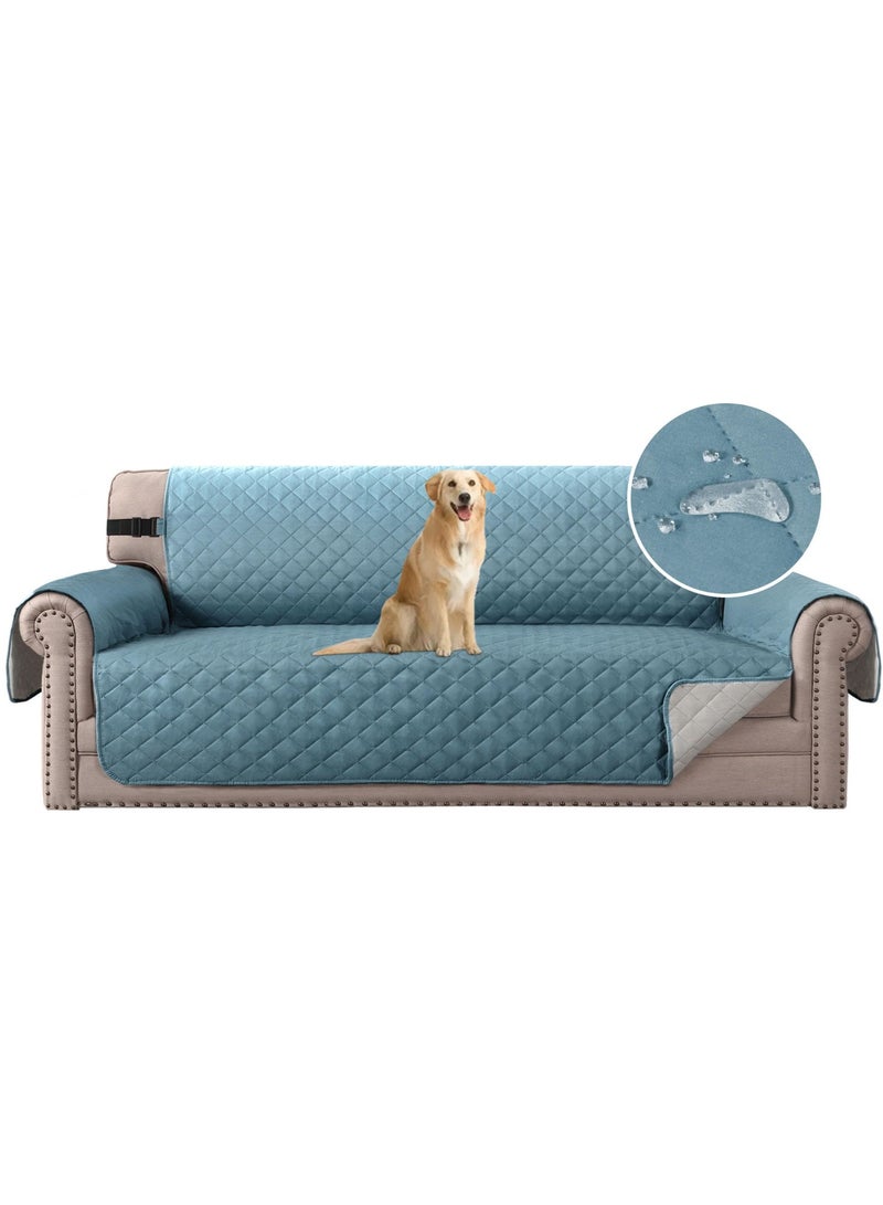 مجموعة أريكة مجموعة أريكة مجموعة أريكة مجموعة أريكة للماء مع عدم الانزلاق حزام مطاطي مبطن الأثاث مجموعة حماية الحيوانات الأليفة للأطفال ( 4 مقاعد زرقاء ) - Image 1