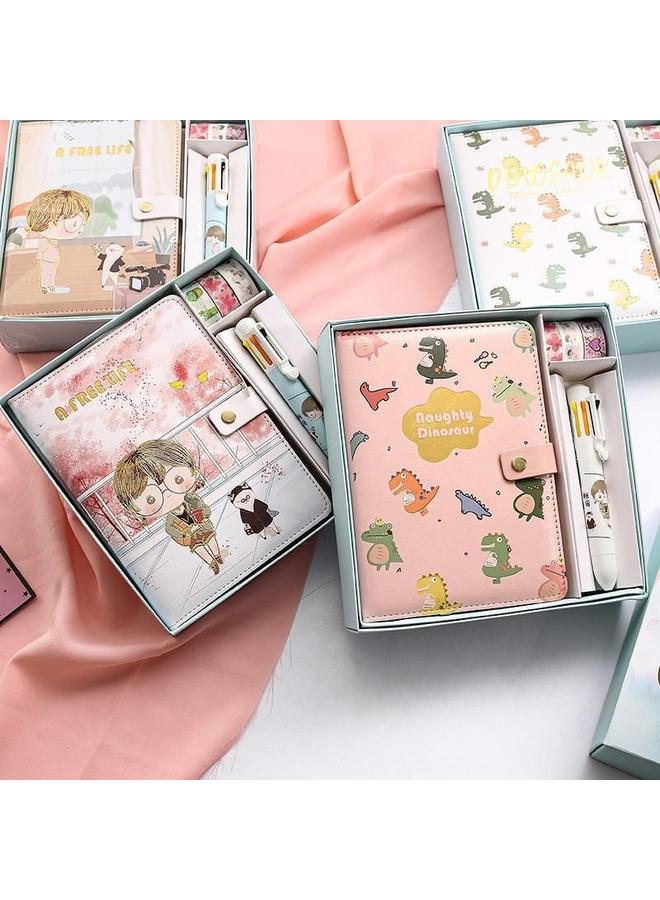 Bluejw Hand Account Book Simple Ins Style Suit Gift Box Journal Notebook Internet Popular Girl Heart Primary School Student Hand Account Book - Image 4