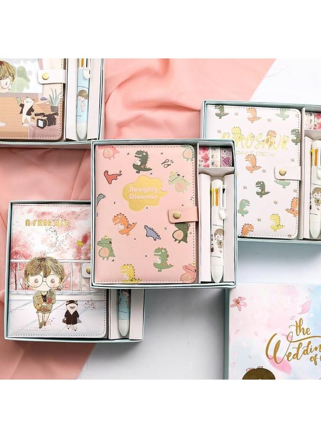 Bluejw Hand Account Book Simple Ins Style Suit Gift Box Journal Notebook Internet Popular Girl Heart Primary School Student Hand Account Book - Image 3