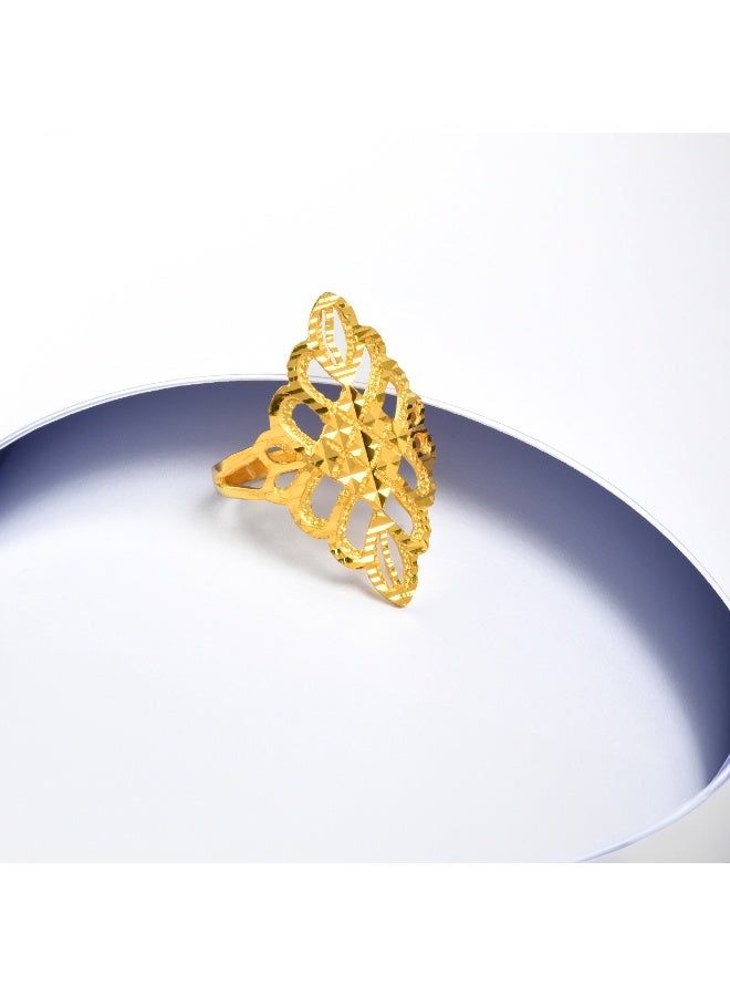 BAFLEH JEWELLERY Elegant 21K Gold Ring for Timeless Sophistication  - Image 4