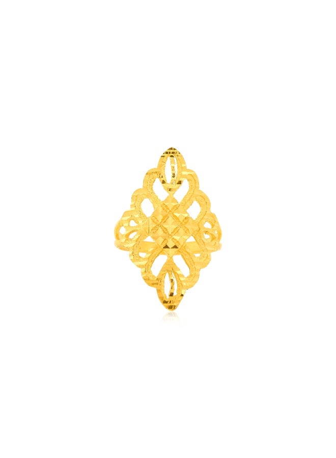 BAFLEH JEWELLERY Elegant 21K Gold Ring for Timeless Sophistication  - Image 2