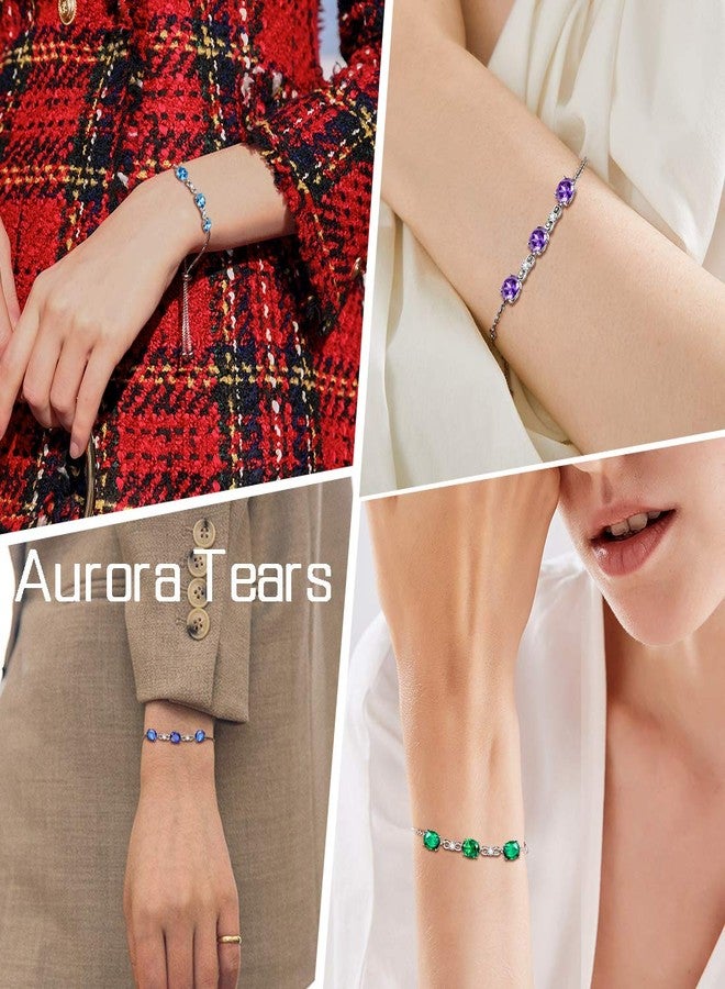 Aurora Tears November Birthstone Bracelet Women 925 Sterling Silver Nov. Topaz Birth Link Bracelets Men Birthday Gift Anniversary Present Jewelry DB0112N - Image 5