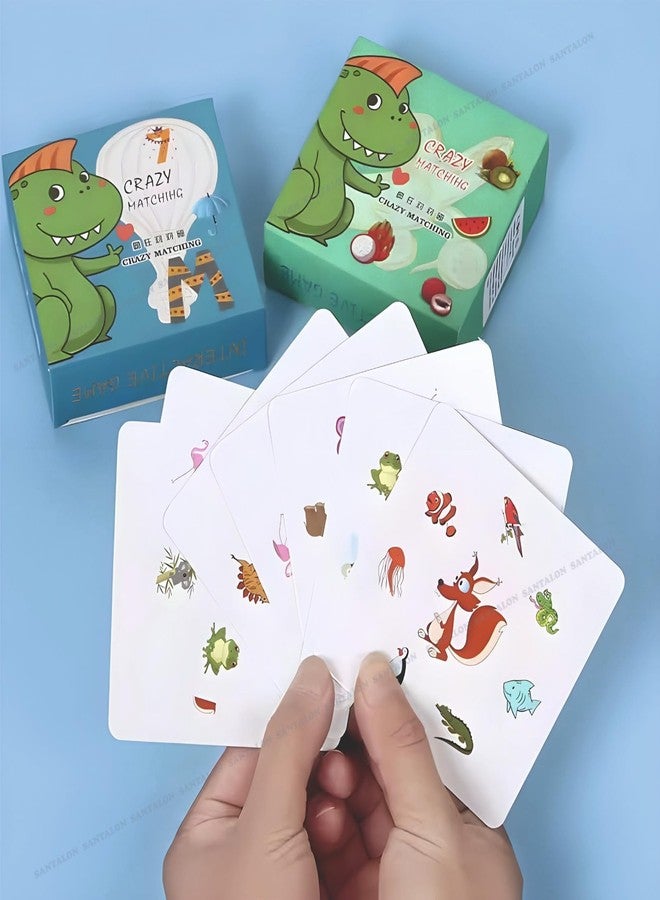 SANTALON Interactive Matching Game Educational Matching Picture Game for Children, Kids & Family Training for Improving Child's Develops Memory and Recognition Skills - Image 4