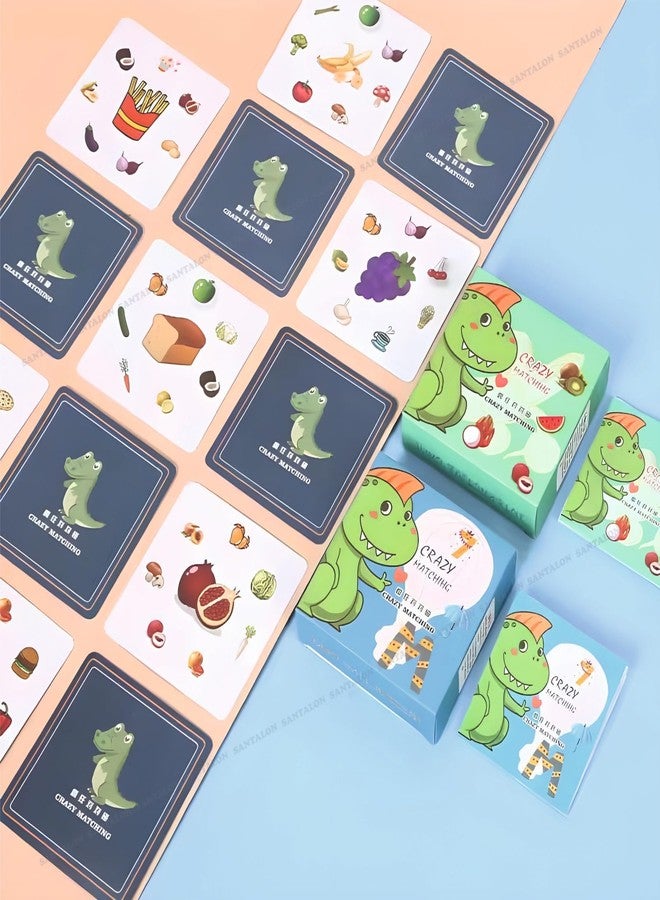 SANTALON Interactive Matching Game Educational Matching Picture Game for Children, Kids & Family Training for Improving Child's Develops Memory and Recognition Skills - Image 2