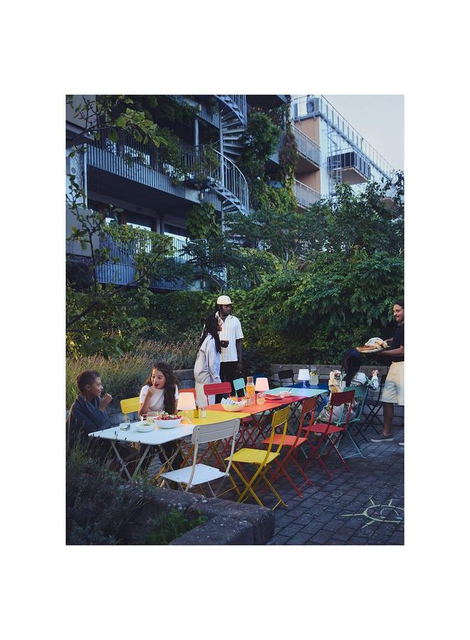 Zaboon Folding Chair, Off-White Outdoor - Image 2