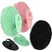 BEAUTAIL Silicone Body and Face Scrubber Set 5 Pack BEAUTAIL Shower Bath Scrubber Gentle Exfoliating Brush for Women Men Sensitive Skin More Hygienic Than Traditional Loofah Long Lasting BlackPinkGreen - Image 2