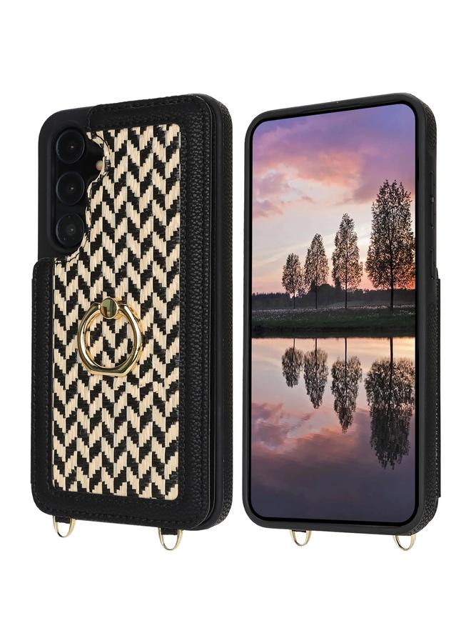 S-TOP Case For Samsung Galaxy A55 5G / 4G Double Bckle Card Slot Full Coverage Phone Case with Cross-body Strap - Image 2