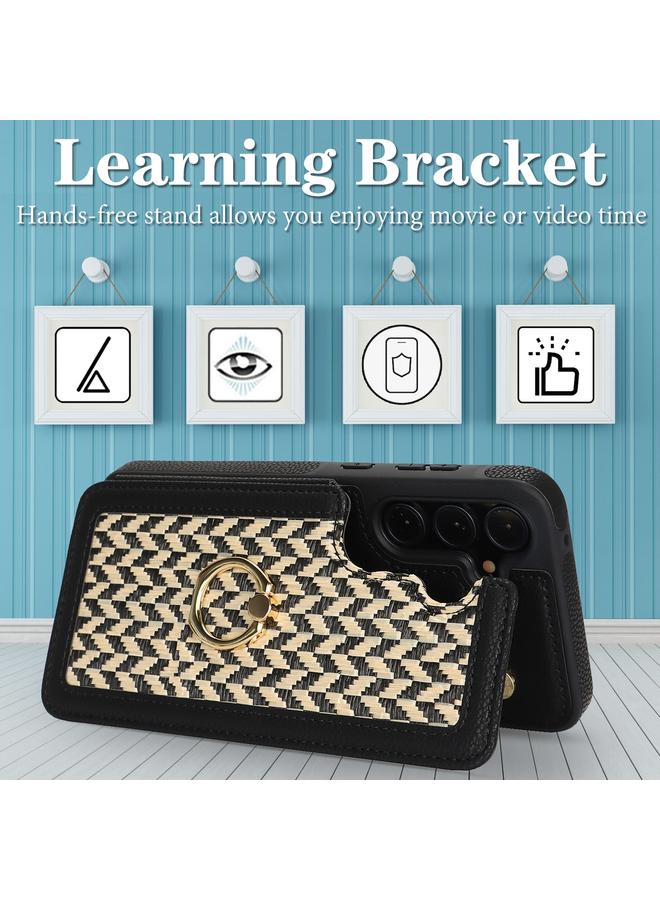 S-TOP Case For Samsung Galaxy A55 5G / 4G Double Bckle Card Slot Full Coverage Phone Case with Cross-body Strap - Image 5