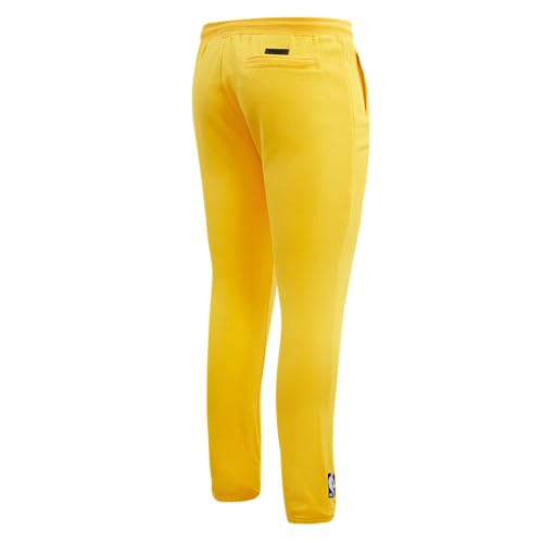 Pro Standard Mens NBA Los Angeles Lakers Old English Sweatpant Yellow S - Image 4