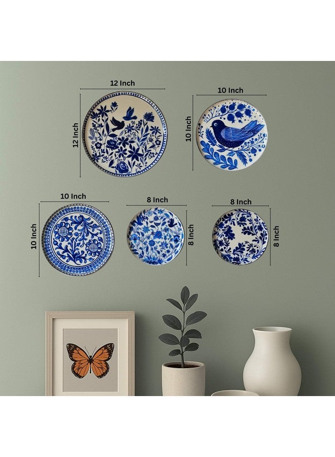 RITUALISTIC أطباق ولوحات هولندية طقوسية | ديكور منزلي مثالي وعناصر ديكور جداري لقاعتك وغرفة المعيشة | مجموعة من 5 | هدايا، متعددة الألوان - Image 3