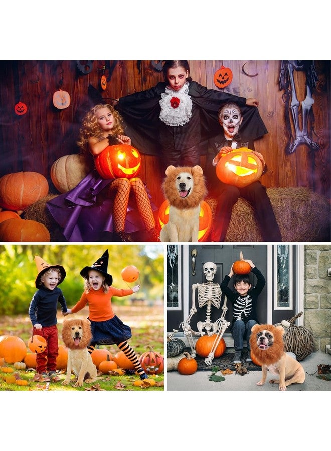 Vivifying Lion Mane for Dog, Adjustable Halloween Lion Costume Wig with Ears for Medium Dogs, Realistic & Funny Accessory Perfect for Parties and Photoshoots (Medium, Dark Brown) - Image 5