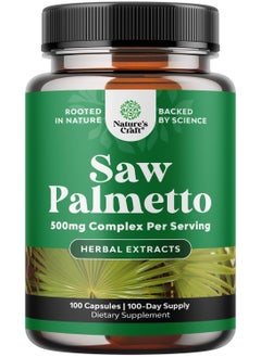 Natures Craft Saw Palmetto, 500 mg, 100 Capsules  - Image 1