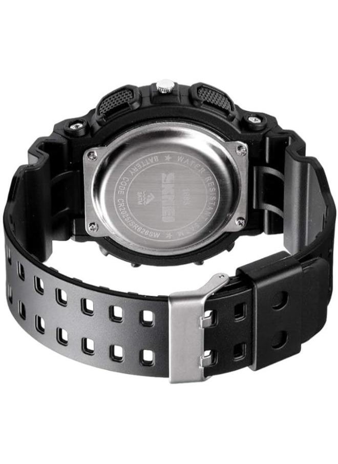 SKMEI SKMEI Watche for Men- Water and Shock Resistant- 3D Dial Double Movement LED Screen Large Face Stopwatch  - Image 2