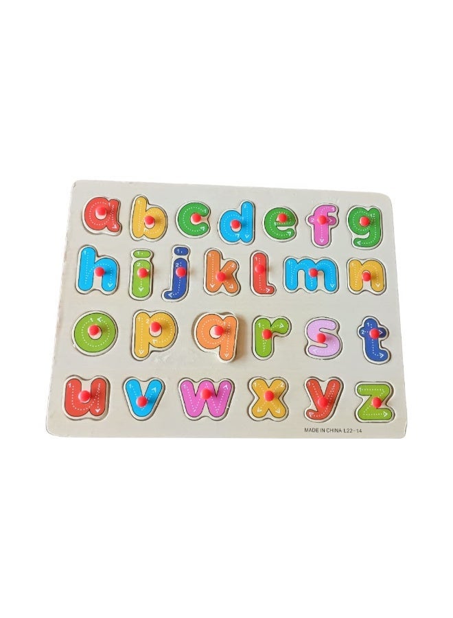كليكو مجموعة أحجية الحروف الأبجدية الخشبية للأطفال - أحجية الحروف الكبيرة والصغيرة - Image 1