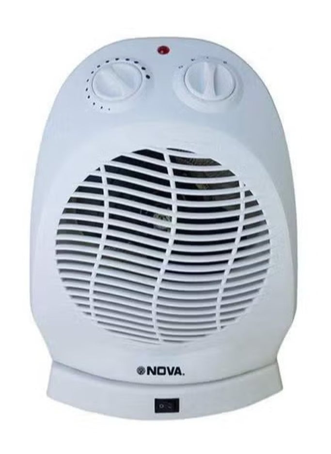 NOVA - 2000W Electric Fan Heater Room Heater with 2 Temperature Settings – NH-1203F, Compact & Efficient Heater for Home, Office & Bedroom, Adjustable Heat, Quick Heating, Energy-Saving, Safe & Quiet Operation - Image 1