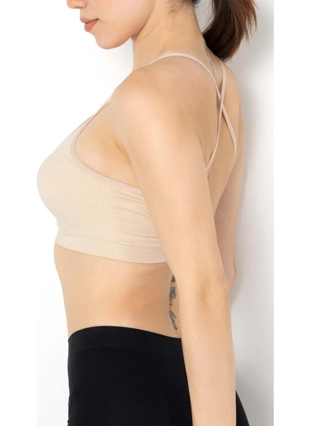 Gigotto Seamless Cross Strap Bustier