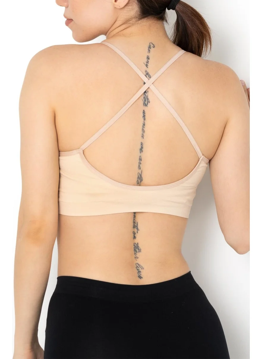 Gigotto Seamless Cross Strap Bustier