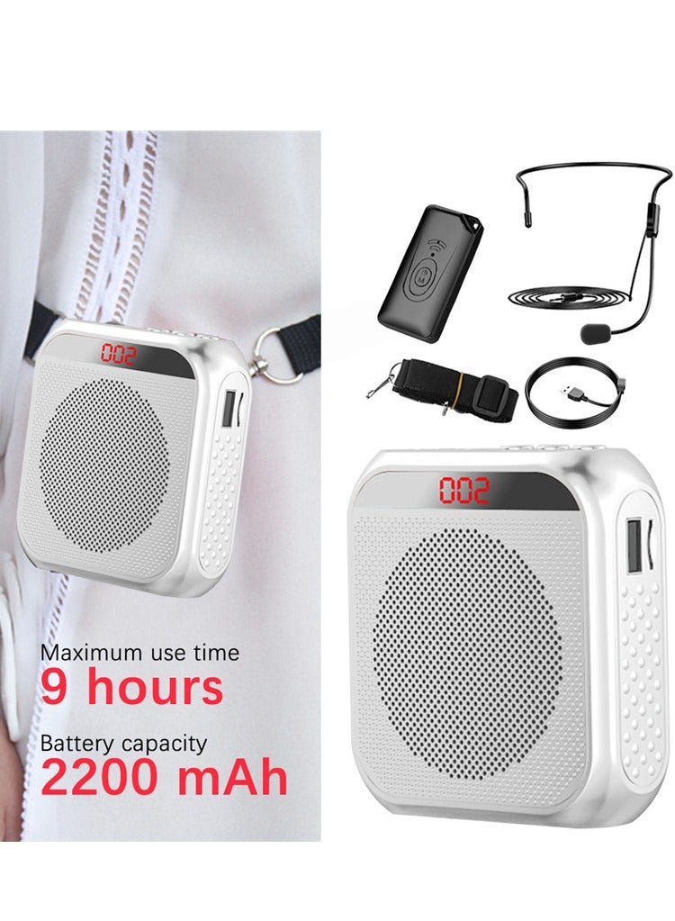 KASTWAVE Portable Rechargeable Voice Amplifier with Wired Microphone Headset - Image 2