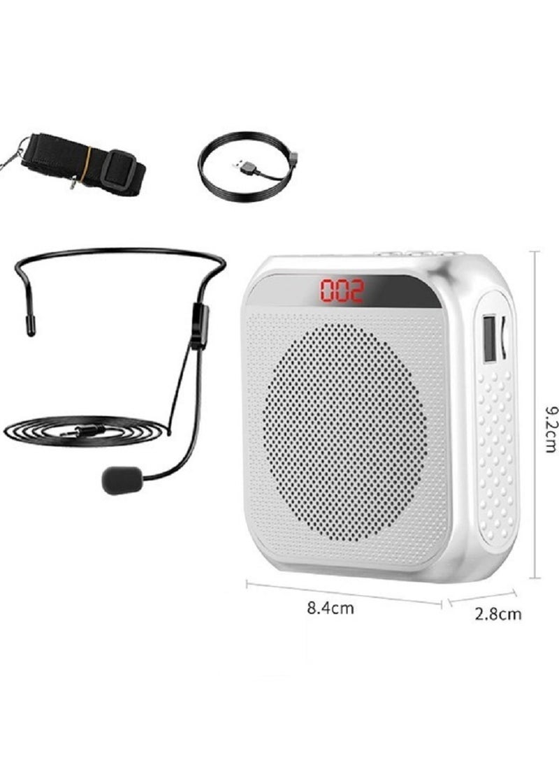 KASTWAVE Portable Rechargeable Voice Amplifier with Wired Microphone Headset - Image 1