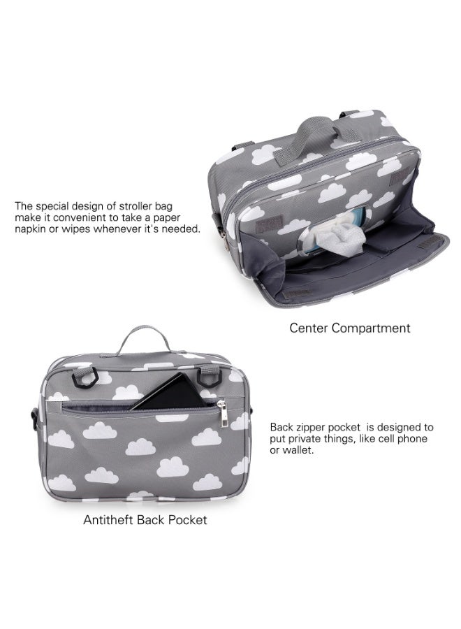 ABOUTBABY Baby Diaper Bag Tote with Changing Pad & Pacifier Case, Multi-Function Diaper Tote Bag for Women with Adjustable Strap for Traveling, and Outdoors - Image 4