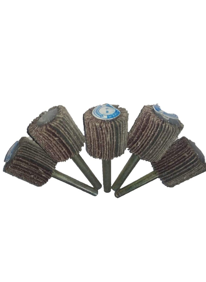 Index INDEX EMERY FLAP MOUNTED WHEEL 25 X 25 X 6 MM SPINDLE MEDIUM GRIT 5 NO  - Image 1