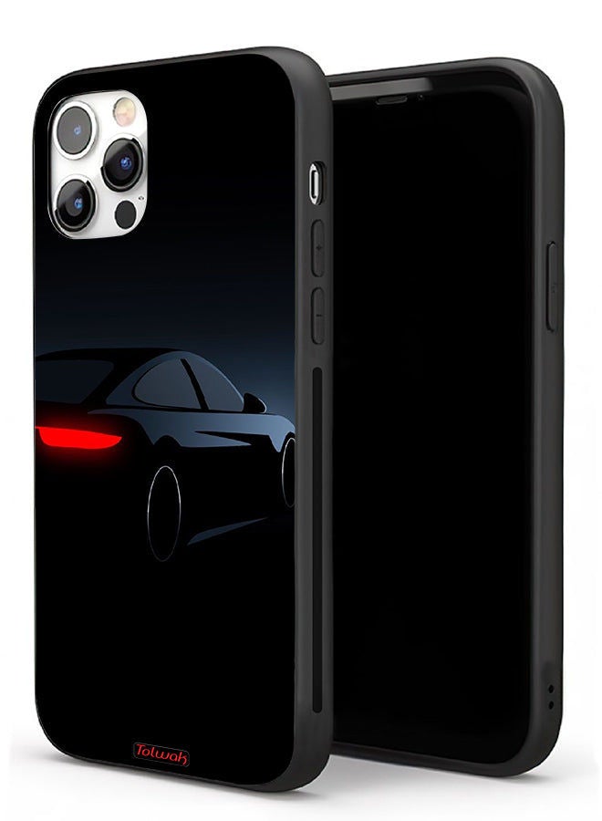 Tolwak جراب حماية لجهاز Apple iPhone 11 Pro - سيارة داكنة - Image 1