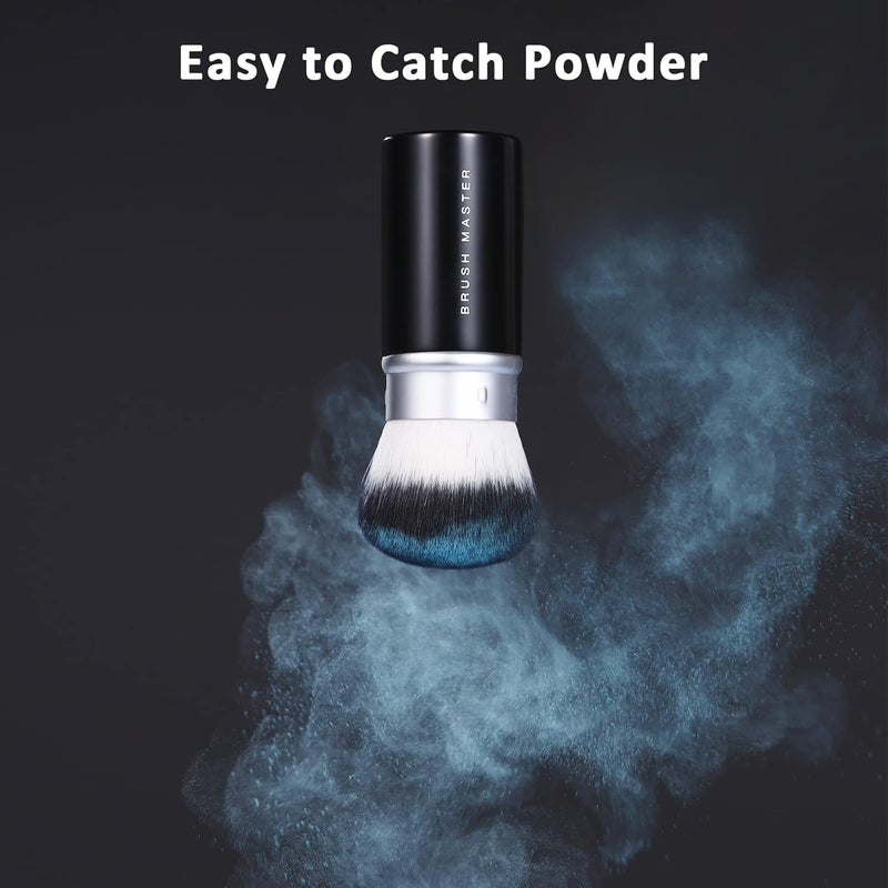Brush Master Retractable Kabuki Makeup Brush for Blush, Bronzer, Foundation, Powder, Travel Face Cosmetic Brush - Image 4