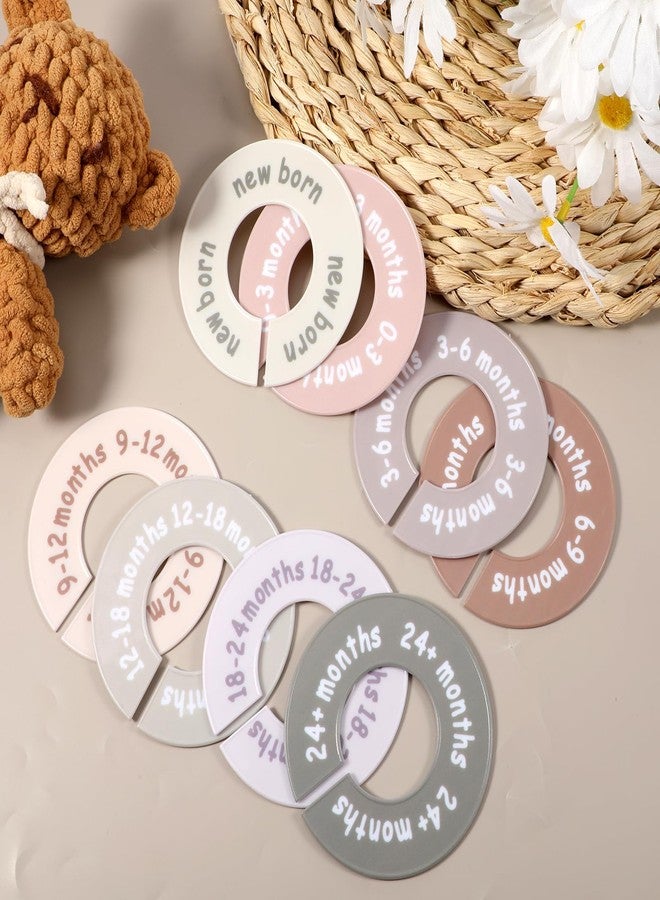 WLLHYF Baby Closet Dividers for Clothes Unisex Nursery Organizer Decor Clear Labels for Easy Sorting Fits Most Rods - Image 3