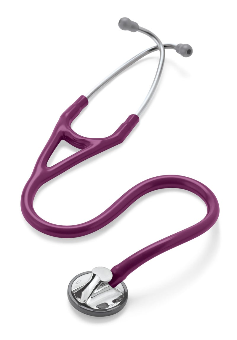 3M Littmann ستيثوسكوب 3M ليتمان ماستر كارديولوجي، 2167، قطعة صدر من الفولاذ المقاوم للصدأ، أنبوب بنفسجي بطول 27" - Image 2