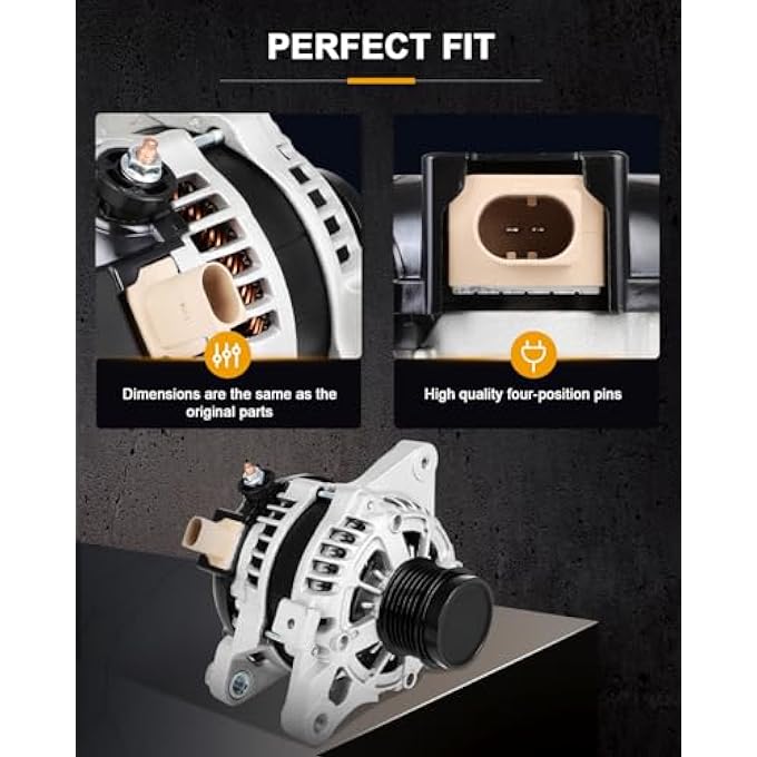 ROADFAR Alternator Compatible for for Toyota for Corolla 2014-2019, Replace 11776 - Image 5