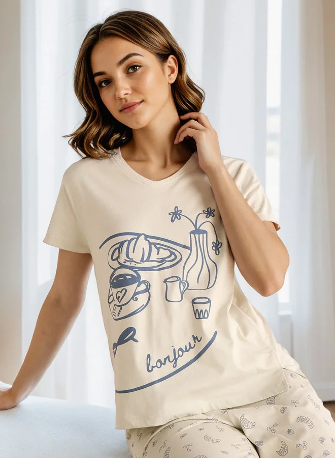 Splash FAV  Printed Pyjama Set for Women | Best Price UAE