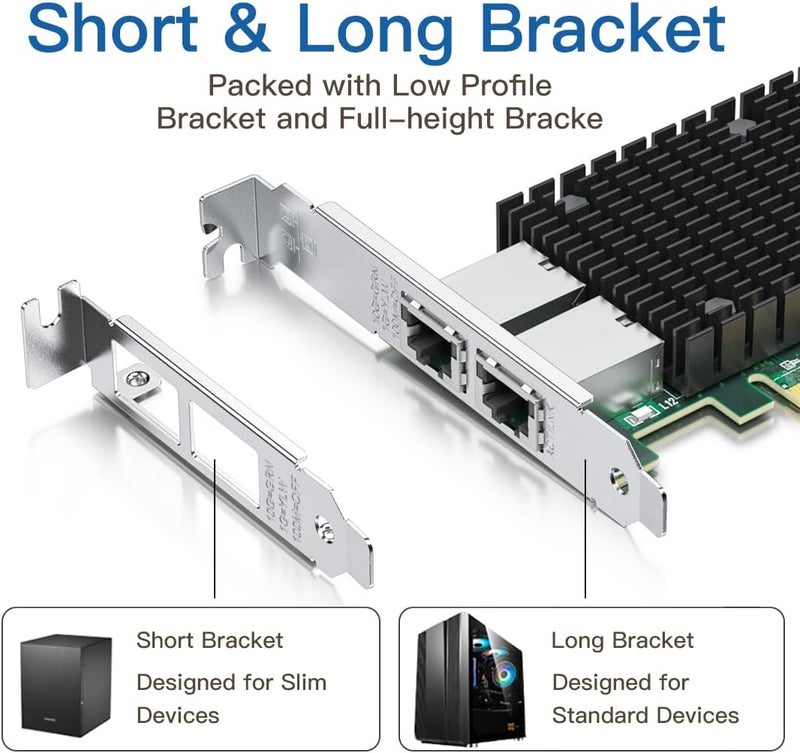 HYFIBER H!Fiber 10Gb PCI-E Network Card NIC, Dual RJ45 Copper Ports, Compare to Intel X540-T2, with Intel X540-BT2 Chip, PCIe X8, 10Gbase-T Ethernet LAN Adapter Support Windows Server/Windows/Linux/VMware ESX - Image 5