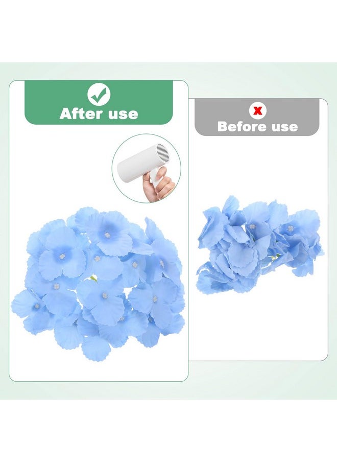 M METERXITY M METERXITY 40-Pack Silk Hydrangea Flowers, Artificial Flowers Heads with 40pcs Stems, Full Hydrangea Flowers for Home Decor/Wedding/Christmas/DIY/Party/Garden [White]  - Image 5