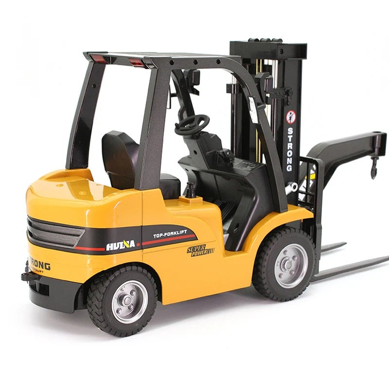 Huina - Forklift with Flat Bed 1/10 with Remote Control - Yellow - 1576 - Image 3