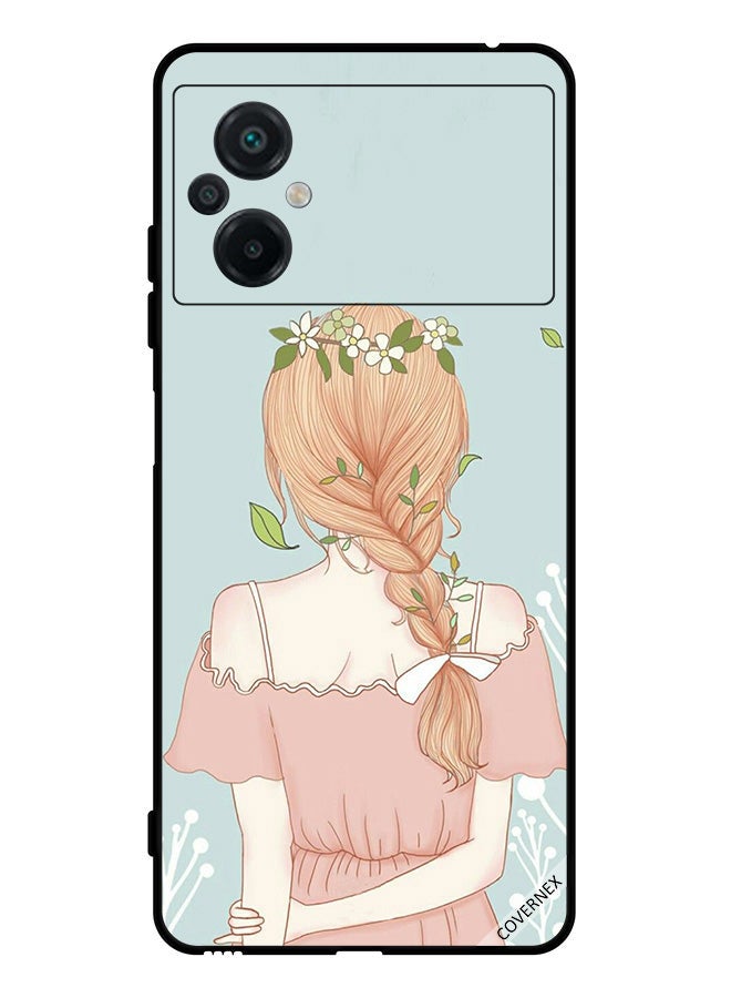 Covernex Protective Case Cover For Xiaomi Poco M5 4G Standing Girl Looking Cute - Image 1