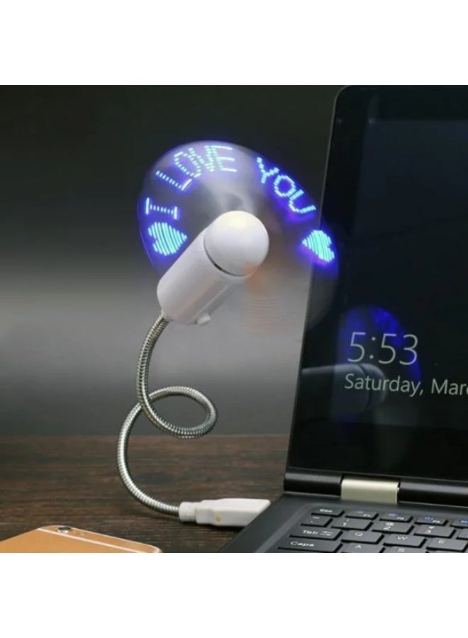 Generic Message Programmable LED Text Fan Programmable | Best Price KSA ...