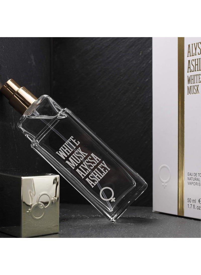 ALYSSA ASHLEY - Alyssa Ashley White Musk  Luxurious Perfumes for Women with Sicilian Bergamot and Ylang Ylang  Long Lasting Women Perfume  17 oz EDT Spray - Image 1