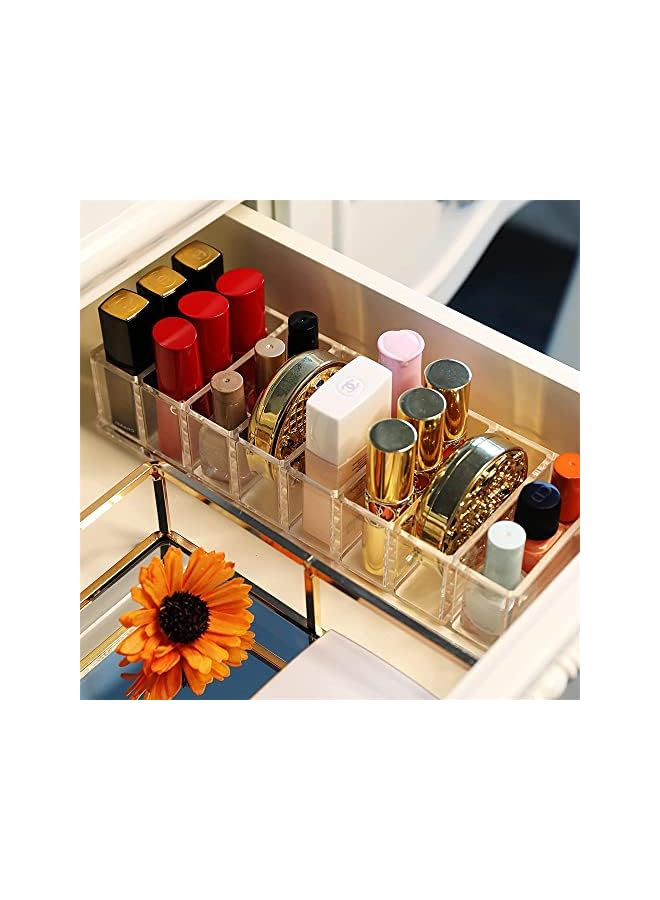 PROMASS Cable Management Box with 10 Wire Ties, Clear Power Cord Organizer with 8 Compartments, Electronics Organizer for Office, Home Use, Desk Accessories Storage for Stationery Supplies - Image 5