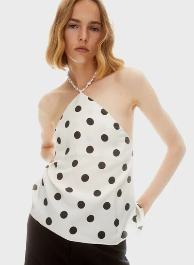 H&M Halter Neck Printed Top