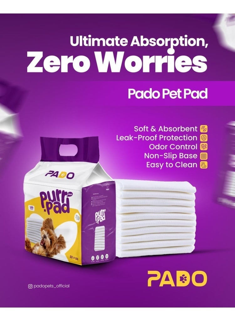 Pado Pet Pad - Advanced Layer Protection - 60 x 60cm - 40pcs - Image 2