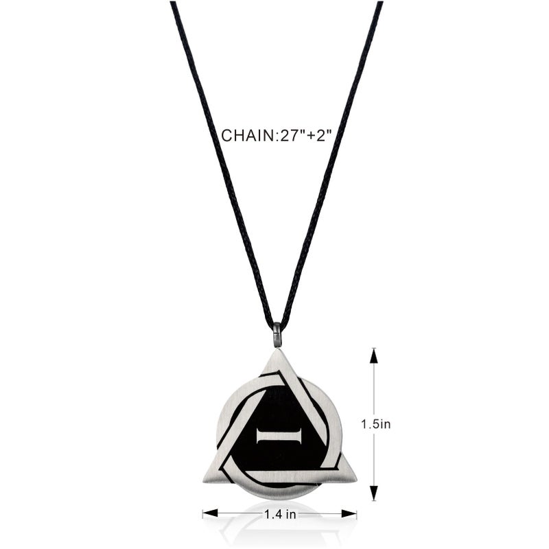 B BBPM Therian Necklace Stainless Steel Therian Pride Symbol Necklace - Image 4