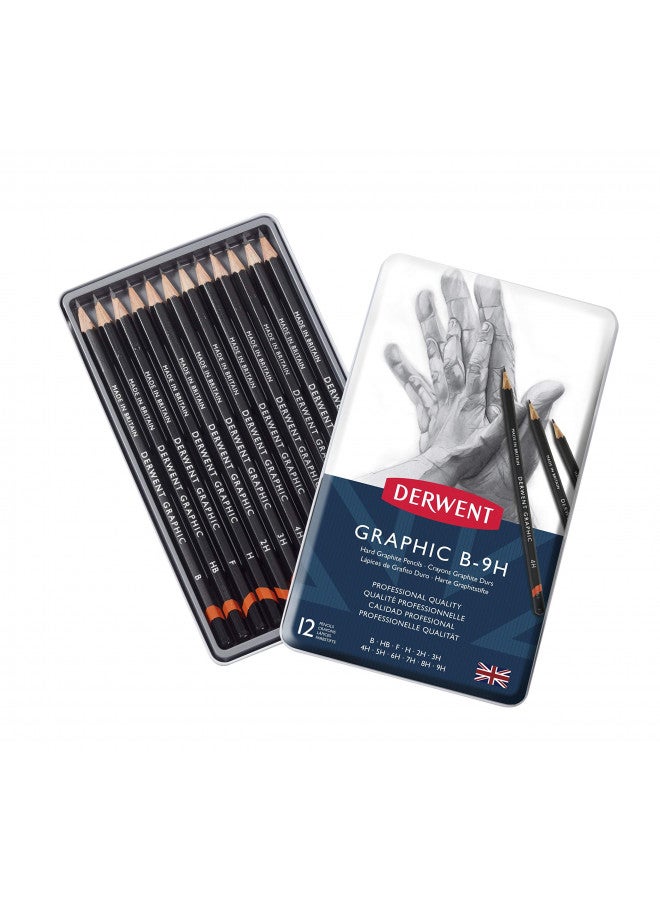 Derwent Graphic Hard 12 Tin - Image 1