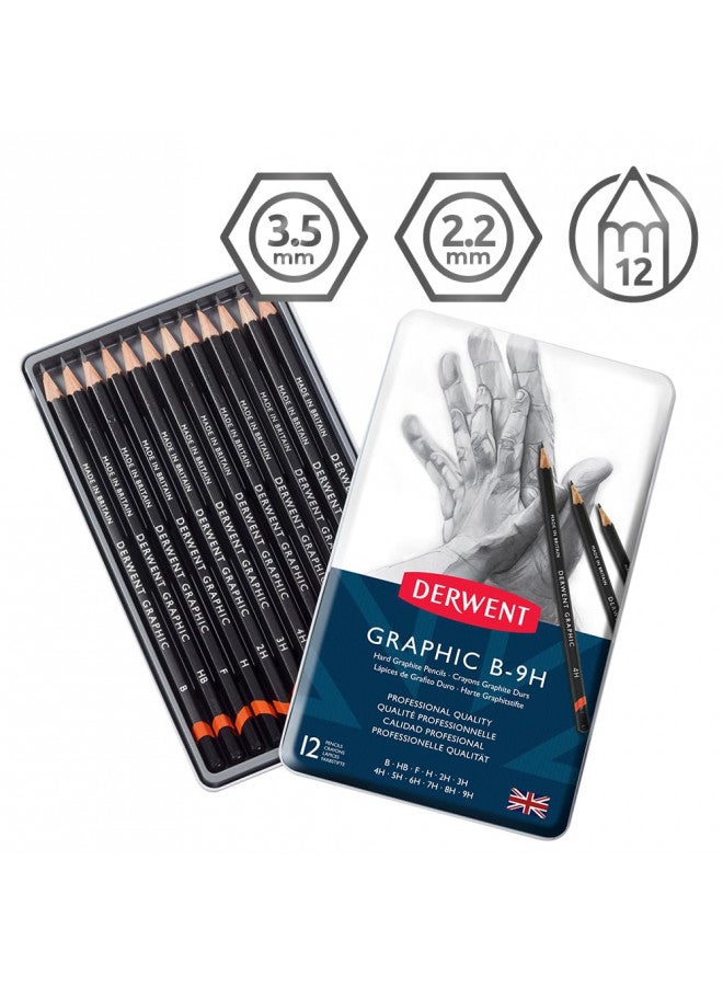 Derwent Graphic Hard 12 Tin - Image 3